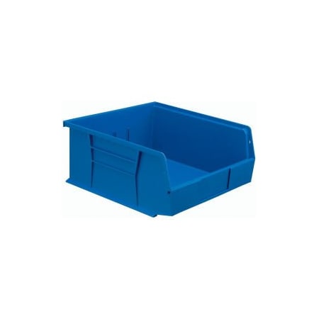 Quantum Storage Systems Hang & Stack Storage Bin, Plastic, Blue, 6 PK QUS235BL**